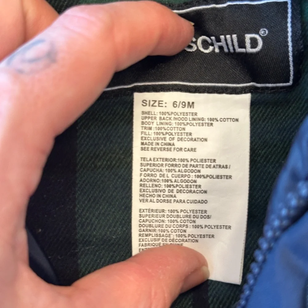 Rothschild Navy Quilted Baby Snowsuit